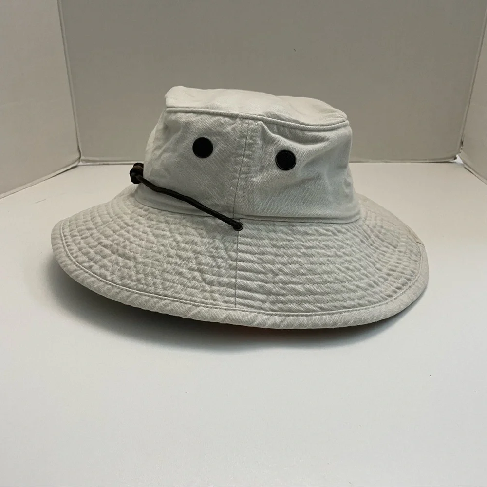 Vintage Gap Bucket Hat Safari Travel Hiking Fishing Beach Kayak Beige Y2K Unisex